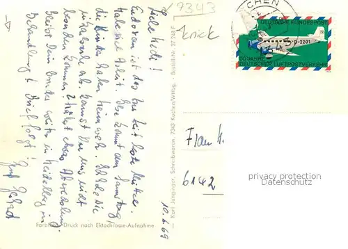 AK / Ansichtskarte Kuchen_Fils Brunnen Panorama Kirche Kuchen Fils