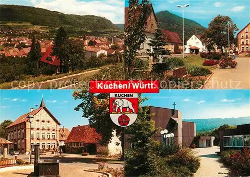 AK / Ansichtskarte Kuchen_Fils Kirche Brunnen Kuchen Fils