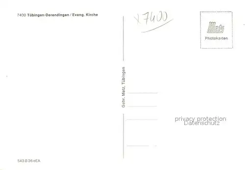 AK / Ansichtskarte Derendingen_ Tuebingen Kirche Derendingen  Tuebingen