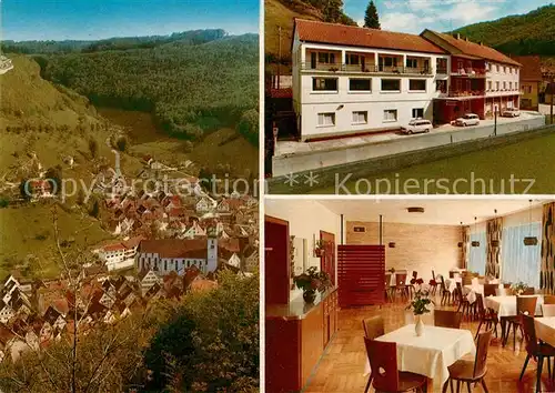 AK / Ansichtskarte Wiesensteig Hotel zur Turkei Panorama Wiesensteig