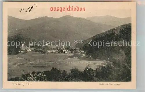 AK / Ansichtskarte Guenterstal_Freiburg Panorama Guenterstal_Freiburg
