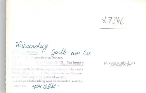 AK / Ansichtskarte Wiesensteig Gasthaus am See Gaststube Wiesensteig