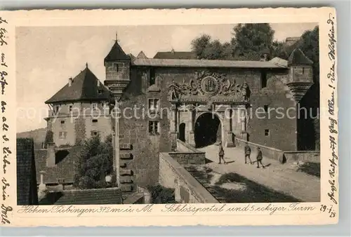 AK / Ansichtskarte Tuebingen Schlossportal Tuebingen