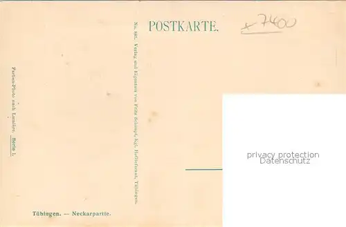 AK / Ansichtskarte Tuebingen Neckarufer Tuebingen