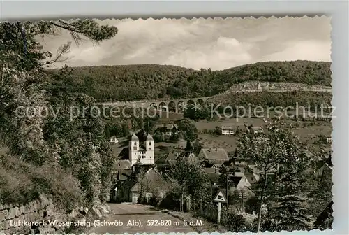 AK / Ansichtskarte Wiesensteig Kirche BAB Viadukt Albaufstieg Wiesensteig