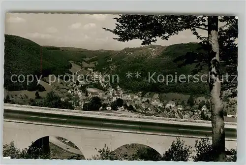 AK / Ansichtskarte Wiesensteig Panorama vom BAB Viadukt Wiesensteig