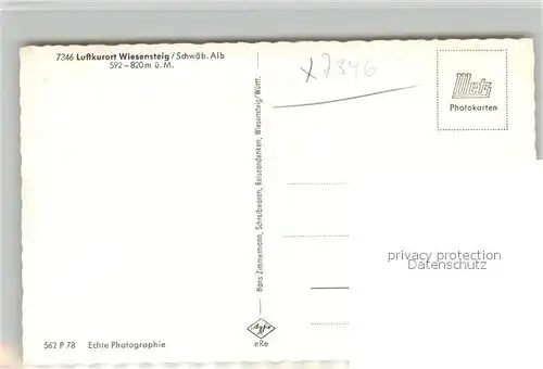 AK / Ansichtskarte Wiesensteig Panorama vom BAB Viadukt Wiesensteig