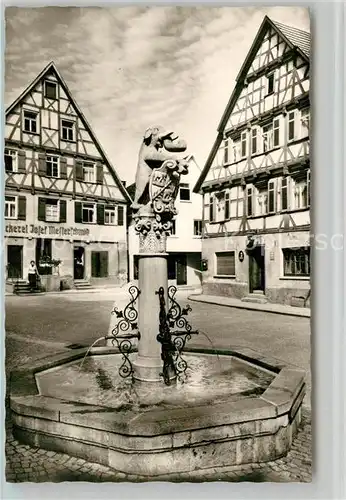AK / Ansichtskarte Wiesensteig Marktplatz Brunnen Wiesensteig