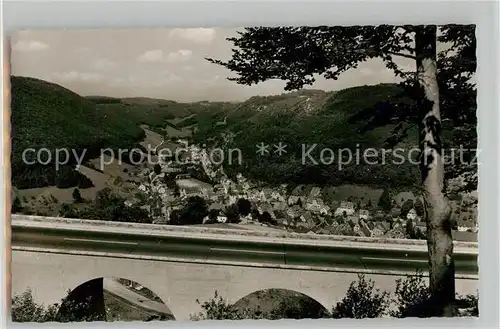 AK / Ansichtskarte Wiesensteig Panorama vom BAB Viadukt Wiesensteig