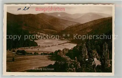 AK / Ansichtskarte Guenterstal_Freiburg Panorama Guenterstal_Freiburg
