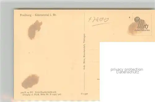 AK / Ansichtskarte Guenterstal_Freiburg Panorama Guenterstal_Freiburg