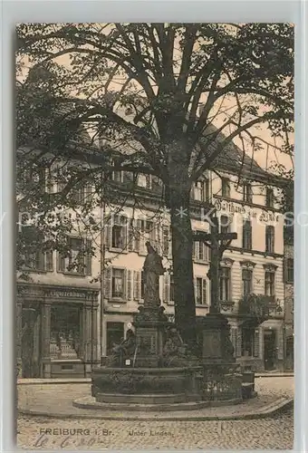 AK / Ansichtskarte Freiburg_Breisgau Gasthaus Unter Linden Freiburg Breisgau
