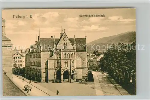 AK / Ansichtskarte Freiburg_Breisgau Universitaetsbibliothek Freiburg Breisgau