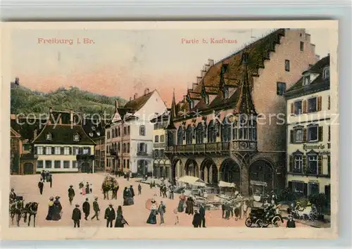 AK / Ansichtskarte Freiburg_Breisgau Kaufhaus Muensterplatz Freiburg Breisgau