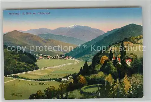 AK / Ansichtskarte Guenterstal_Freiburg Panorama Feldberg Guenterstal_Freiburg