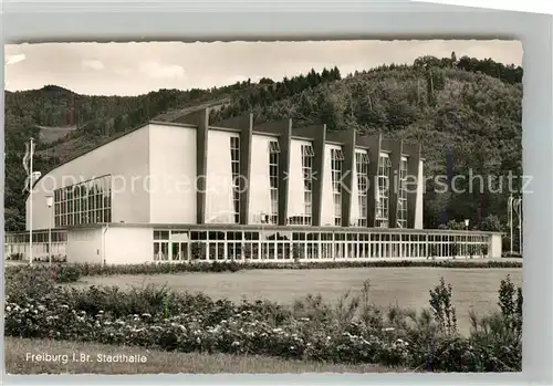 AK / Ansichtskarte Freiburg_Breisgau Stadthalle Freiburg Breisgau