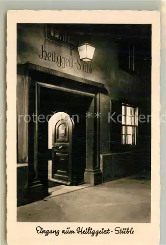 AK / Ansichtskarte Freiburg_Breisgau Heliggeist Stueble Nachtaufnahme Freiburg Breisgau