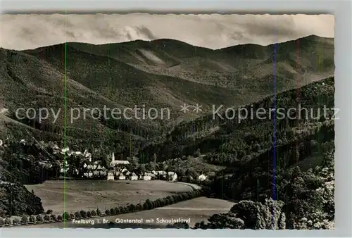 AK / Ansichtskarte Guenterstal_Freiburg Panorama Schauinsland Guenterstal_Freiburg