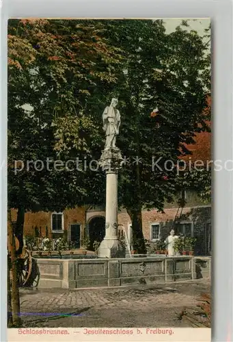 AK / Ansichtskarte Freiburg_Breisgau Schlossbrunnen Jesuitenschloss Freiburg Breisgau