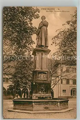 AK / Ansichtskarte Freiburg_Breisgau Bertold Schwarz Brunnen Freiburg Breisgau