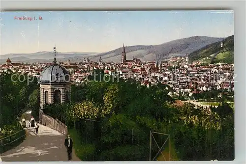 AK / Ansichtskarte Freiburg_Breisgau Panorama Muenster Freiburg Breisgau