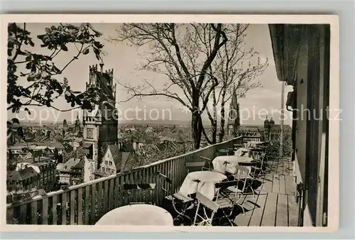 AK / Ansichtskarte Freiburg_Breisgau Restaurant Greiffenegg Schloessle Muenster Freiburg Breisgau