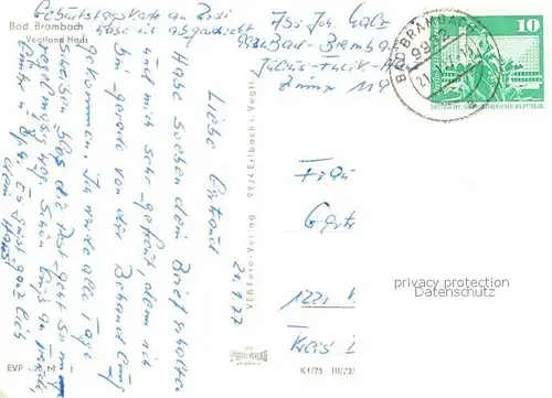 AK / Ansichtskarte Bad_Brambach Vogtland Haus  Bad_Brambach