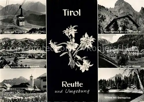 AK / Ansichtskarte Reutte_Tirol Saeulinghaus Ernberger Klause Klosterkirche St. Anna Reutte Tirol