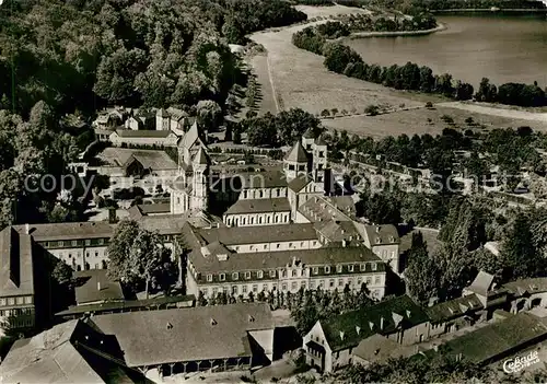 AK / Ansichtskarte Maria_Laach_Glees Abtei Maria Laach Fliegeraufnahme Maria_Laach_Glees