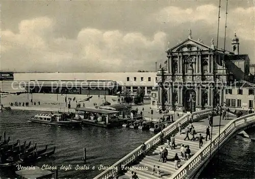 AK / Ansichtskarte Venezia_Venedig Chiesa degli Scalzi Stazione Ferroviaria Venezia Venedig