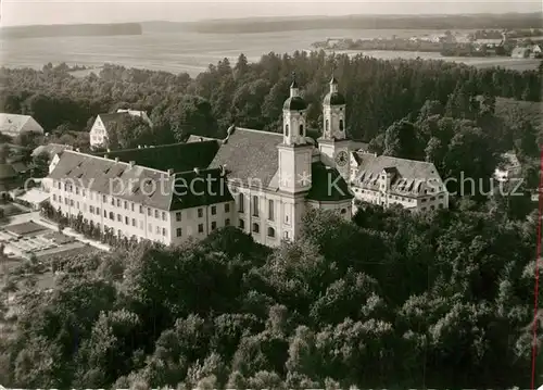 AK / Ansichtskarte Nordendorf Kloster Holzen Fliegeraufnahme Nordendorf