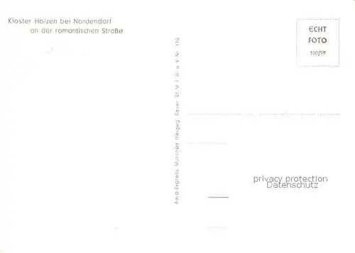 AK / Ansichtskarte Nordendorf Kloster Holzen Fliegeraufnahme Nordendorf