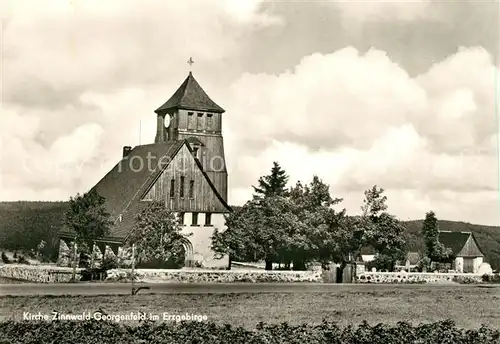 AK / Ansichtskarte Zinnwald Georgenfeld Kirche  Zinnwald Georgenfeld