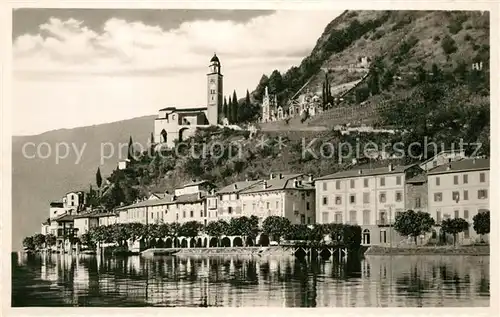 AK / Ansichtskarte Morcote_TI Partie am Lago di Lugano Morcote_TI