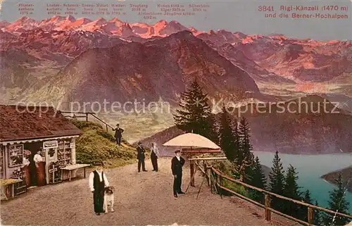 AK / Ansichtskarte Rigi_Kaenzeli mit Berner Hochalpen Rigi Kaenzeli