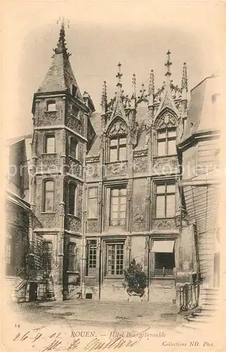 AK / Ansichtskarte Rouen Hotel Bourgtheroulde Rouen