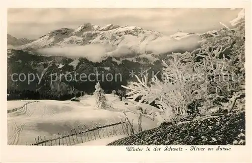 AK / Ansichtskarte Suisse Winter in der Schweiz Suisse