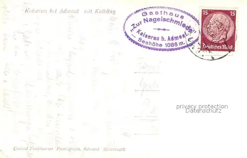AK / Ansichtskarte Kaiserau_Admont mit Kalbling Kaiserau Admont