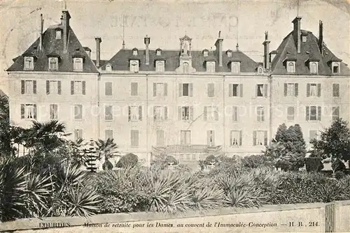 AK / Ansichtskarte Lourdes_Hautes_Pyrenees Maison de retraite pur les Dames au couvent de lImmaculee Conception Lourdes_Hautes_Pyrenees