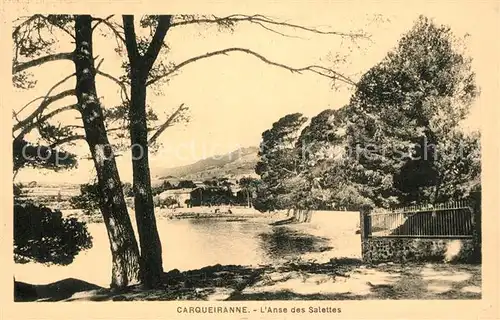 AK / Ansichtskarte Carqueiranne Anse des Salettes Carqueiranne