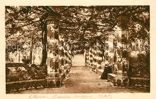 AK / Ansichtskarte Napoli_Neapel S Chiara Chiostro majolicato del Monastero Napoli Neapel