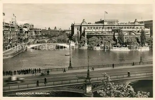 AK / Ansichtskarte Stockholm Riksbanken Stockholm