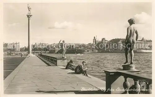 AK / Ansichtskarte Stockholm Vy fran Stadshustraedgarden Stockholm