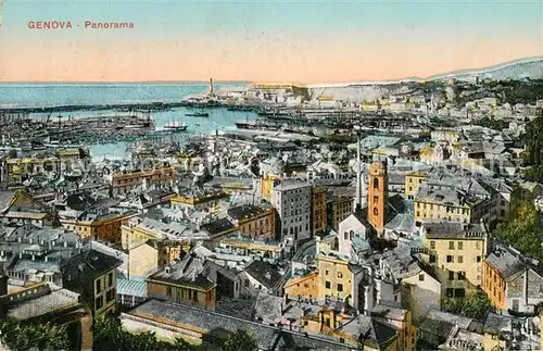 AK / Ansichtskarte Genova_Liguria Panorama Genova Liguria