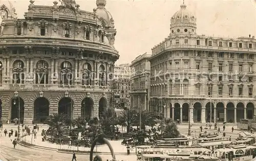 AK / Ansichtskarte Genova_Liguria Piazza de Ferrari Genova Liguria