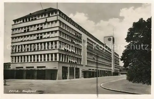 AK / Ansichtskarte Zuerich_ZH Hauptpost Zuerich_ZH