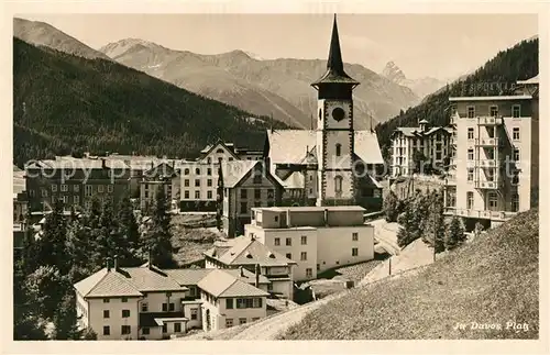 AK / Ansichtskarte Davos_Platz_GR Ortsansicht Davos_Platz_GR