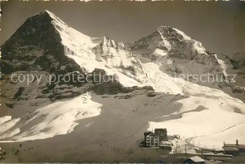 AK / Ansichtskarte Kleine_Scheidegg_Interlaken mit Eiger und Moench Kleine_Scheidegg