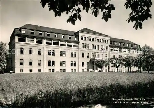AK / Ansichtskarte St_Gallen_SG Kantonsspital Haus 1 Med Klinik St_Gallen_SG