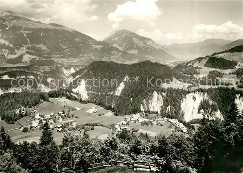AK / Ansichtskarte Versam Blick gegen Calanda und Churer Rheintal Versam
